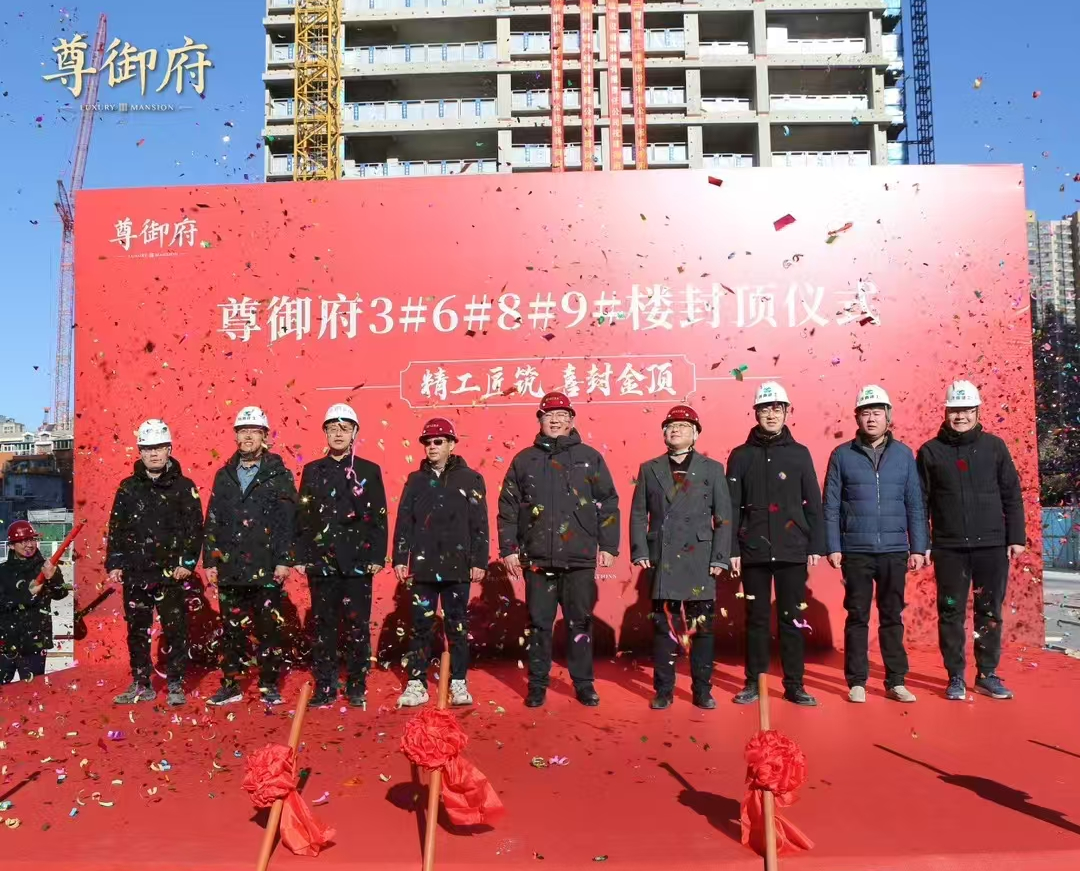 开新立势 喜封金顶——尊御府3#、6#、8#、9#楼喜封金顶，开启品质新篇章(图4)